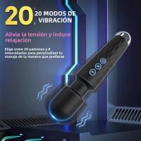 Vibrador Potente Para Mujer G-Spot Estimulador De Clítoris Dildo AV Massajeador De Vagina Juguetes Sexuales Para Adultos 18+ Control Manual USB Silicone - details 1