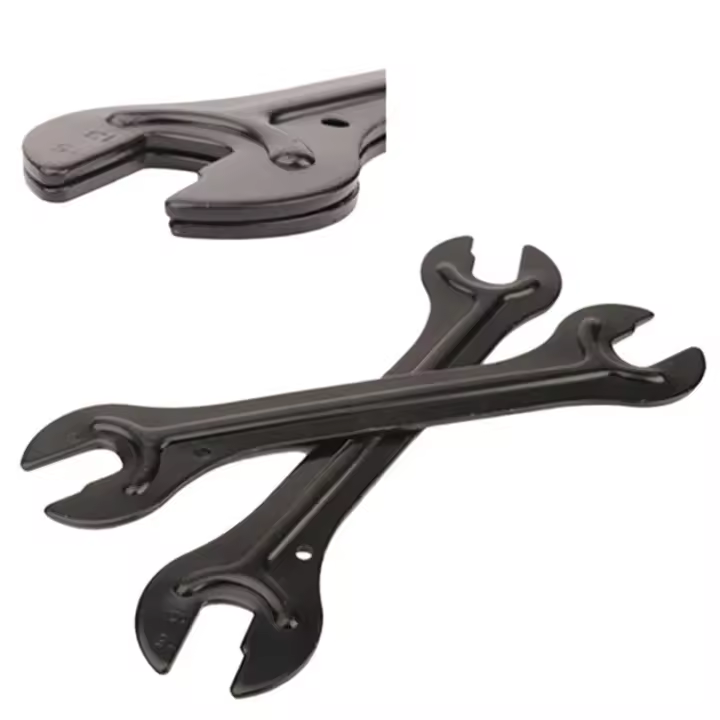 Llave De Cono Para Juego De Eje De Bicicleta De Acero 13/15mm + 14/16mm Herramienta De Reparación De Bicicleta Con Punta Abierta - 1