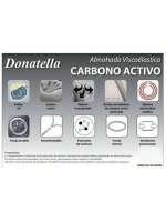 BLOOM STORE-Almohada Viscoelástica Carbono Active con ventilación 3D,con Funda de Hilo de Plata y Tejido 3D Transpirable, cara verano e invierno, mejora de transpiración, perfecta para mejorar el des - details 2