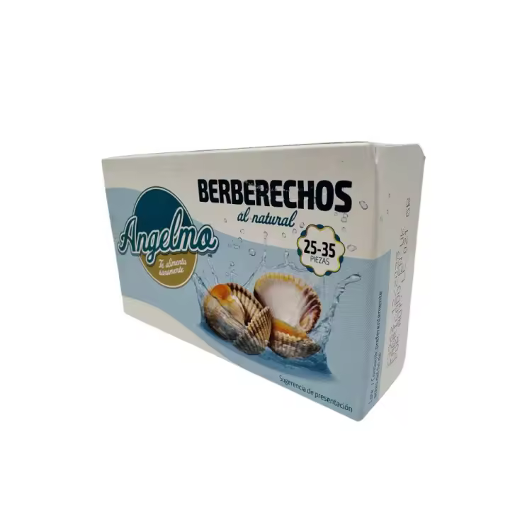 6 latas de berberechos tamaño grande Angelmo lata de 25/35 piezas - 1