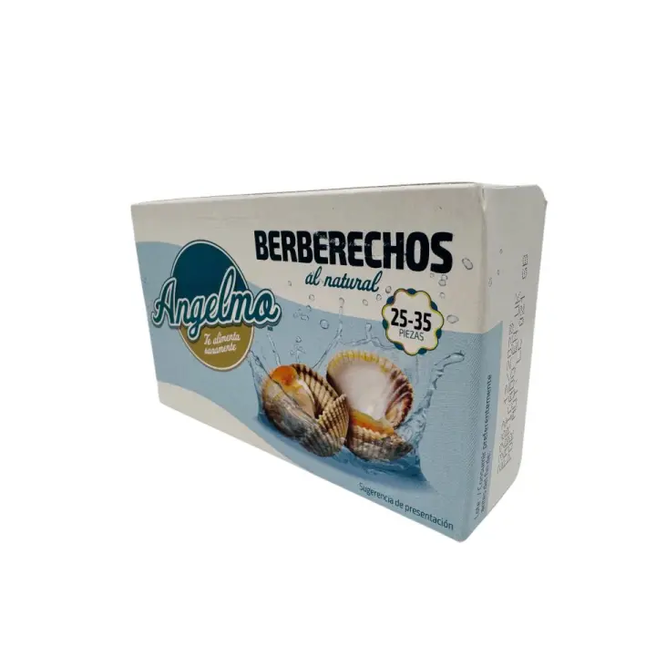 6 latas de berberechos tamaño grande Angelmo lata de 25/35 piezas - 1