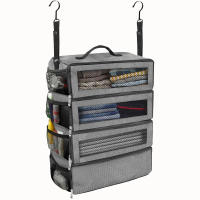 Bolsa De Viaje Plegable De Gran Capacidad Organizador Multifuncional De Tela Oxford Para Armario Con Capa Múltiple Y Almacenamiento - details 6