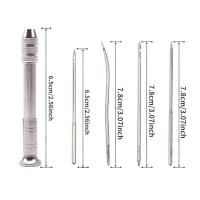 Kit De Costura De Cuero 5 Piezas Con Agujas Reemplazables Y Mango Herramientas De Reparación De Zapatos DIY Set De Taladro Y Agujas De Costura - details 0