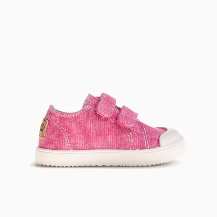 Zapatillas de lona niña PABLOSKY 980170 SNEKERS VELCROS LONA LAVADA FUCSIA 36301 25V - 1