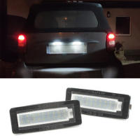 2Pcs Luz De Placa De Matrícula LED Blanco ABS Para Smart Fortwo Coupe Cabrio 450 451 Luz De Número De Placa De Coche - details 3