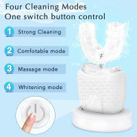 Cepillo De Dientes Eléctrico Para Niños Con Forma De U Ultrasonido 360 Grados Silicona Blanqueamiento Automático MIKO NICE - details 5