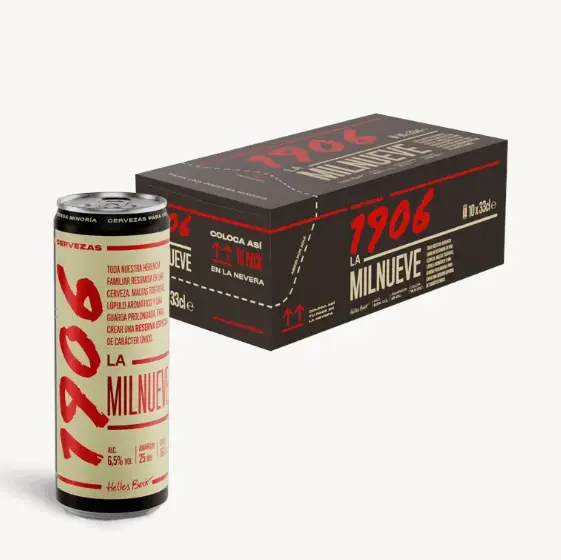 Cerveza 1906 Reserva Especial Frigopack - Paquete de 10 latas de 33cl – Bebida alcohólica 6,5% de volumen en alcohol - 1