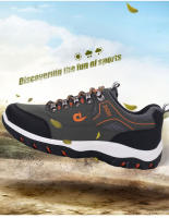 Zapatos De Senderismo Para Hombre Impermeables De Cuero Y PU Resistente Al Desgaste Para Trekking Caminar Caza Tácticos Sneakers De Exterior - details 1