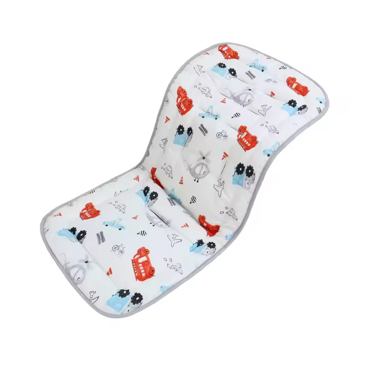 Colchoneta Silla Paseo Universal, Algodón Funda Carrto Bebe Universal, Funda Carro Bebe Universal de Doble Cara, Colchoneta Carro Bebe Universal, Colchoneta Silla Bebe para Bebés 77x34cm - 1