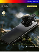 Lente De Teléfono Móvil APEXEL De Alta Calidad HD 195 Grados Super Lente De Ojo De Pescador Para Cámara De Teléfono iPhone 7 8 X Xiaomi - details 0