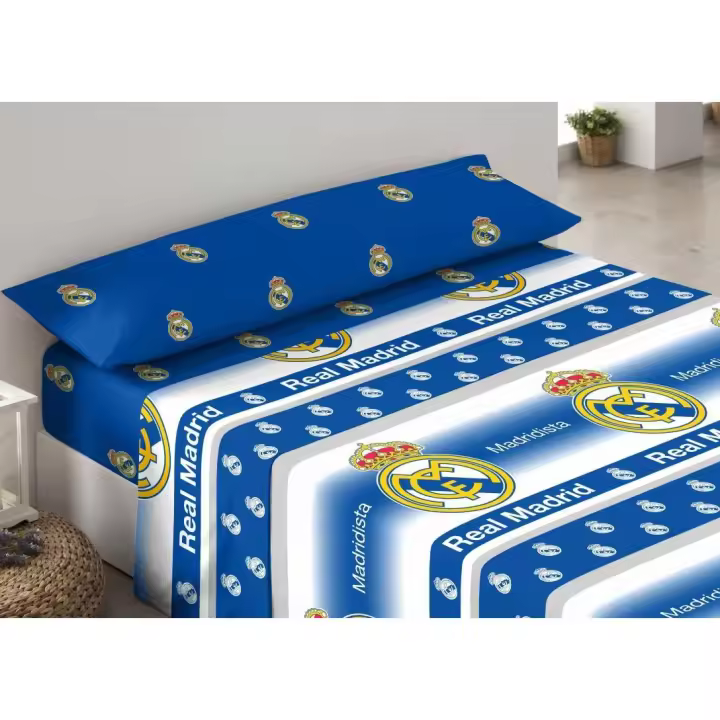 Juego Sábanas Real Madrid Cama 90 y Cama 105 Rm182062 Dhestia Home - 1
