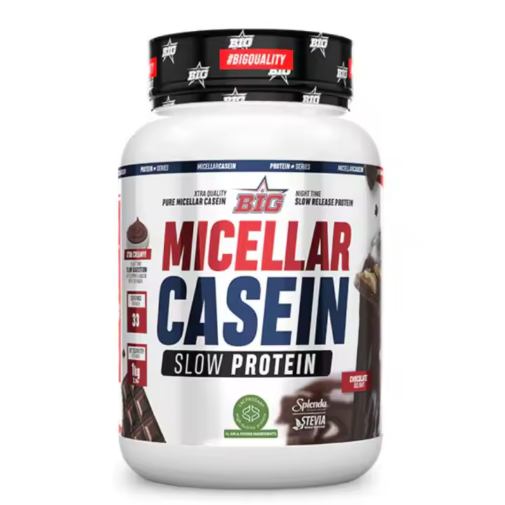 Big - Micellar Casein - 1 Kg. Caseina Micelar de Maxima Calidad, Proteina de Liberacion Sostenida para Recuperacion y Masa Muscular, Textura Cremosa - 1