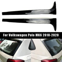 Spoiler Lateral Trasero Para VW Polo MK6 2018-2020 Cubierta De Difusor De Ventana Negra Brillante Accesorios De Automóvil ABS Plástico - details 0