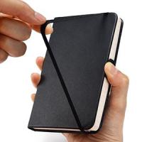 【PACK 4】Libreta pequeñas de Diario, Bloc de Notas, Cuadernos A6, cuaderno pequeño de bolsillo con cintas marcadoras y cierre elástico, 160 páginas (80 hojas) 80 g/m, bloc de notas de tapa dura (4 colores, 14 x 9,5 cm) - details 1