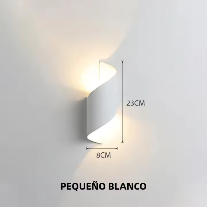 Lámpara De Pared LED IP65 Impermeable Para Exteriores Luz Moderna De Diseño Espiral Nórdica Para Interiores Lámpara De Decoración Para El Hogar 10W - 1