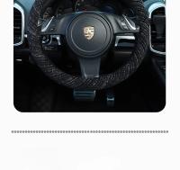 Funda Para Volante De Coche Invierno Plush Cálida Y Aromática Para Damas Tipo Universal Decorativa Accesorio Para Automóvil - details 2