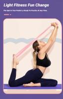 Banda De Resistencia Portátil Para Yoga Y Pilates Entrenamiento De Estiramiento Longitudinal Para Terapia Física Y Fortalecimiento De La Múscula Baja Ejercicio Elástico En Casa - details 5