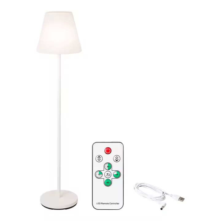 Lámpara de Pie Lumineo Blanco Exterior/interior 150cm Recargable - 1