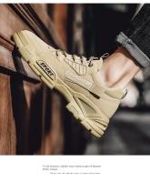 Botas De Seguridad Para Hombre Negras Al Aire Libre Antideslizantes Con Platforma Casual Deportivas Transpirables Para Primavera Tallas 39-44 - details 6