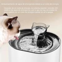 Fuente De Agua Para Gatos Con Filtro Y Bomba Eléctrica USB Silenciosa Dispensador De Agua Para Mascotas Auto Recirculante Forma De Oreja De Gato - details 15