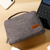 Bolsa De Maquillaje Para Viaje Impermeable Organizador De Belleza Para Hombres Y Mujeres Estuche Neceser De Cosméticos Casual Tamaño Compacto - details 6
