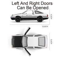 Coche De Acción a Escala Metal AE86 1/36 Con Puertas Abiertas Luz Y Sonido Juguetes Deportivos Para Niños Regalos De Cumpleaños - details 1