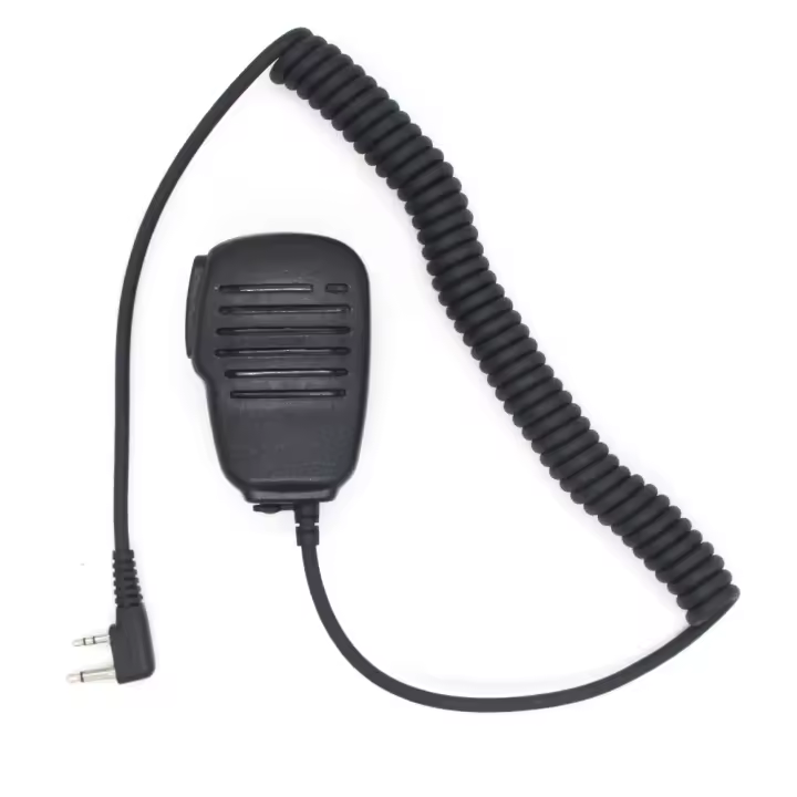 Altavoz remoto a prueba de lluvia, micrófono PTT para ICOM IC-V8, V85, IC-F21, F20 - 1