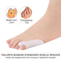 Corrector De Bollos Pexmen 2/4Pcs Separadores De Dedos Con Almohadillas De Gel Para Alivio Del Dolor De Bollos Y Callos En Los Pies Material De Silicona Ortopédico - details 1