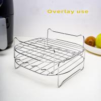 Rack De Doble Capa Para Air Fryer Accesorios Multifuncionales Para Fritera Marca NoEnName_Null Origen Mainland China Tipo Herramientas - details 1