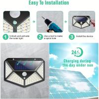 Lámpara Solar Multifuncional Para Jardín Exterior Decoración LED Impermeable Iluminación Con Sensor De Movimiento Luz De Escenario Moderna - details 5