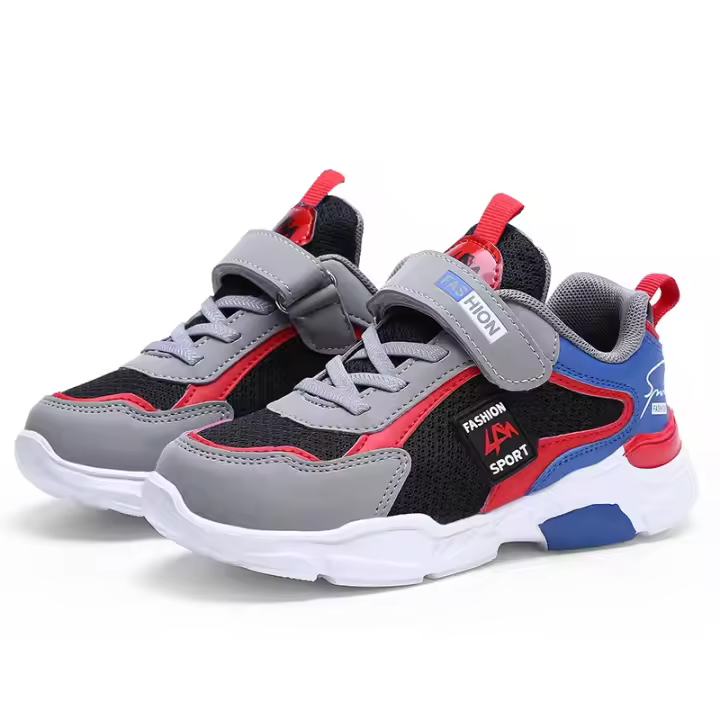 Zapatos Deportivos Para Niños Fashion Transpirable Suela De EVA Ligera Y Cómoda Zapatillas Casual Mesh Tamaño Para Eades 7-13 - 1