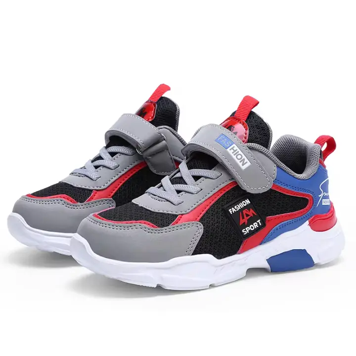 Zapatos Deportivos Para Niños Fashion Transpirable Suela De EVA Ligera Y Cómoda Zapatillas Casual Mesh Tamaño Para Eades 7-13 - 1