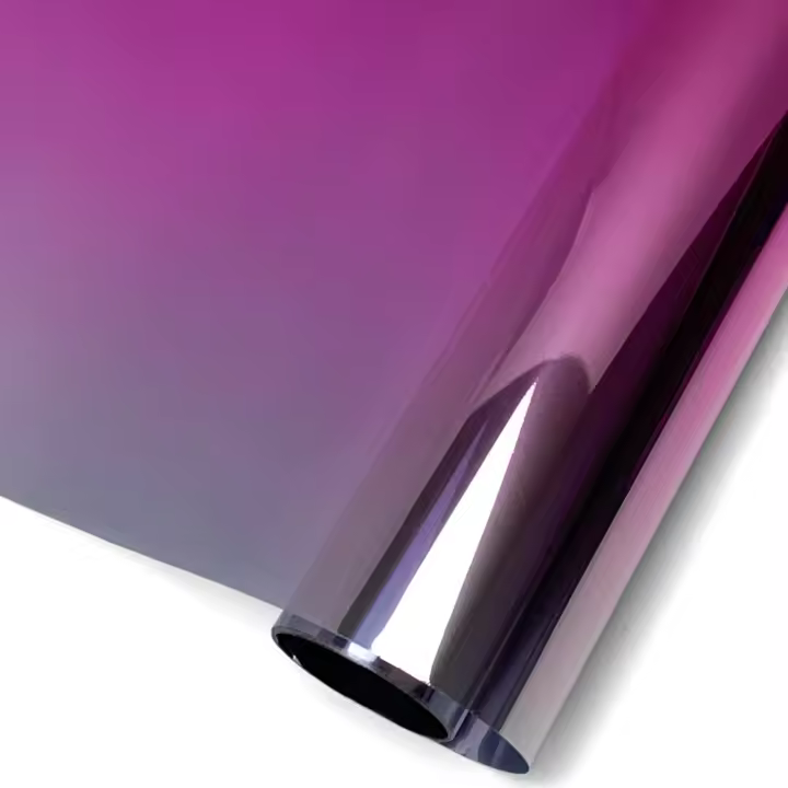 Película Solar Para Ventanas De Coche En Vinilo Autoadhesiva Cambio De Color Impermeable Protección UV Transmisión De Luz 15-80% Aislamiento Térmico 45% Reflectancia De Luz Visible 68% Universal Para Coches - 1