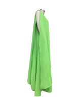 BAMBOOBOY Vestido Largo Bohemio Elegante Para Mujer Hombro Solo Sin Mangas De Seda Suave Estilo Solidario A-Line Sundress - details 8