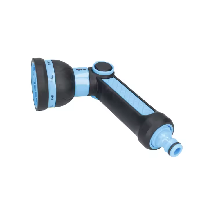 Pistola de Riego Ferrestock Azul - Mango Ergonómico - Uso Cómodo - 8 Funciones - 1