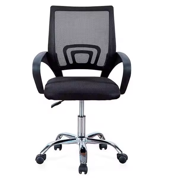 Silla de Oficina Adec Light Rosa Ergonómica con Respaldo de Malla y Apoyabrazos - 1