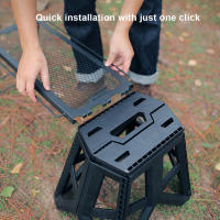 Mesa Plegable Multifuncional Para Exteriores Mesa De Red Plegable Para Camping Y Picnic BBQ Con Soporte De Almacenamiento De Hierro Color Negro Kaki Verde - details 15