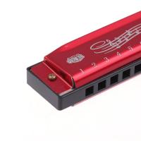 Harmonica De Metal Para Principiantes Y Niños Regalo Con Estuche Diatónica De 10 Agujeros En Do Clave C - details 18