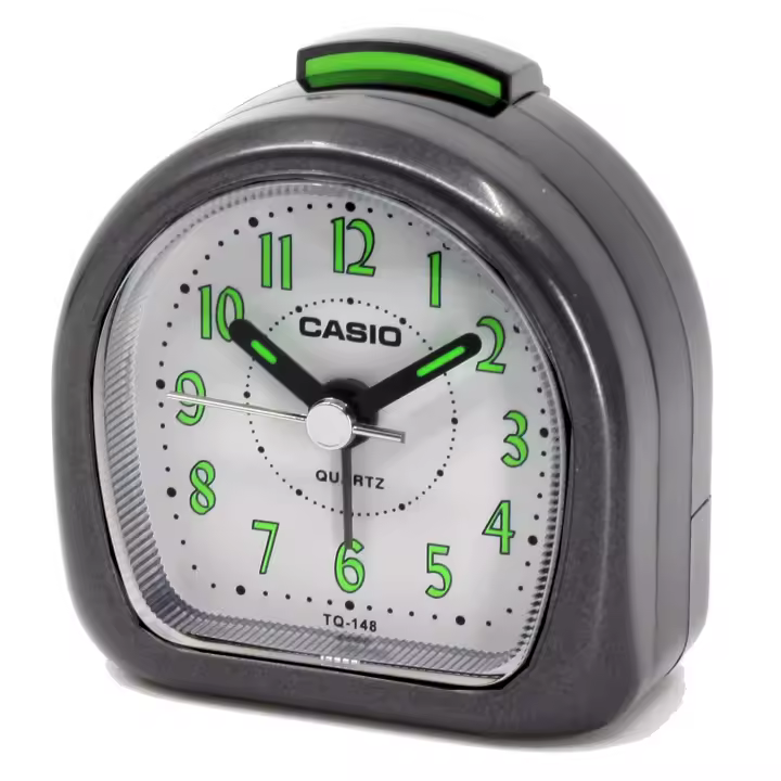 Casio Tq-148-1ef  Despertador Analogico Para Unisex Color Negro - 1