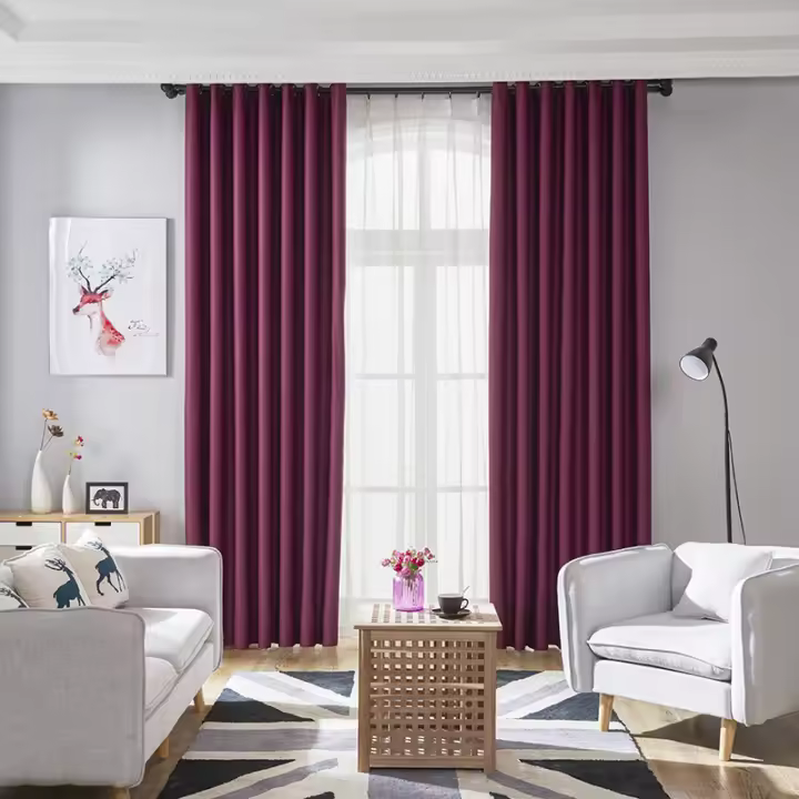Cortinas de bloqueo de luz negras para dormitorio y sala de estar, 1 panel 100% poliéster con aislamiento de respaldo negro (varios colores) - 1