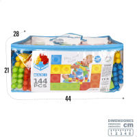 COLORBABY Color Block - Bloques de construcción grandes, incluye 144 piezas, tamaño maxi, diversos colores, juegos educativos, para niños a partir de 8 meses, juguetes infantiles, regalos niños - details 6