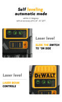 Nivel De Luz Láser Dewalt DW089LG Con 3 Lados *360 Grados Líneas Verticales Medidor Horizontal Batería De Litio 12V Exterior Máquina Nuda - details 1