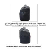 Bolso De Hombro Para Cámara Digital DSLR RF10 Resistente Al Agua Funda Para Fotografía Compatible Con Canon Nikon Sony Con Bolsillo Para Lentes - details 2