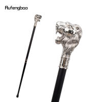 Bastón Decorativo De Lobo Blanco Con Barba Elegante Y Moda Para Caballero Cosplay Knob Cane De 93cm Material De Acero Y Aleación De Aluminio - details 3