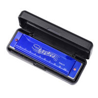 Harmonica Portátil Con 10 Agujeros Y 20 Tonos Mini Harmonica Instrumento Musical Educativo Para Niños Y Adultos Regalo Fácil De Aprender - details 2