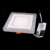 Lámpara Panel LED De Techo Revestido 6W 9W 16W 24W Luz De Decoración Para El Hogar Cambio De Color Azul Y Blanco Redondo Y Cuadrado - details 5