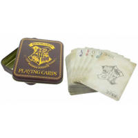 Baraja de Cartas Paladone Harry Potter Juego de Naipes Premium Caja Metálica Escudo Hogwarts - details 1