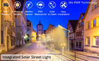 Lámpara Solar LED Exterior HEX 780X En Blanco Cálido Con Modos De Potencia Y Control Automático IP65 Para Jardín Y Calle - details 0