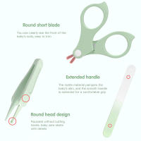 Kit de uñas para bebé, kit de manicura y pedicura con un bonito estuche con forma de búho. Cortaúñas, tijeras, lima y pinzas para recién nacidos, bebés y niños pequeños. - details 4
