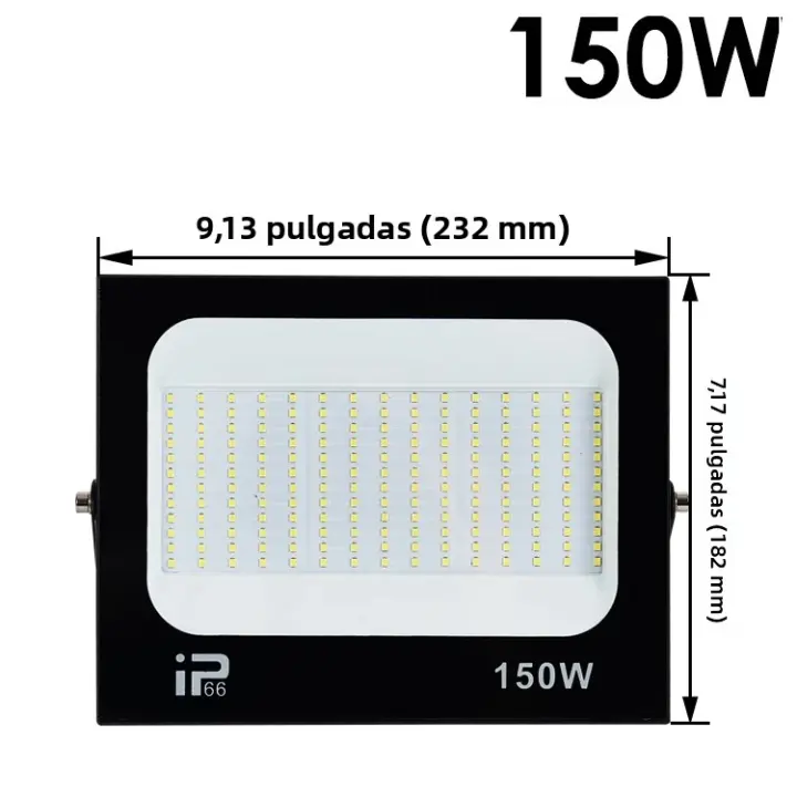 Proyector De Luz LED Impermeable IP66 10W 20W 30W 50W 100W Para Exterior Iluminación Garaje Gimnasio Calle 6500K Moderno - 1